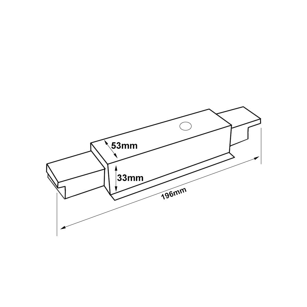 ISOLED 3-Phasen Classic Einbau Mittel-Einspeisung schwarz
