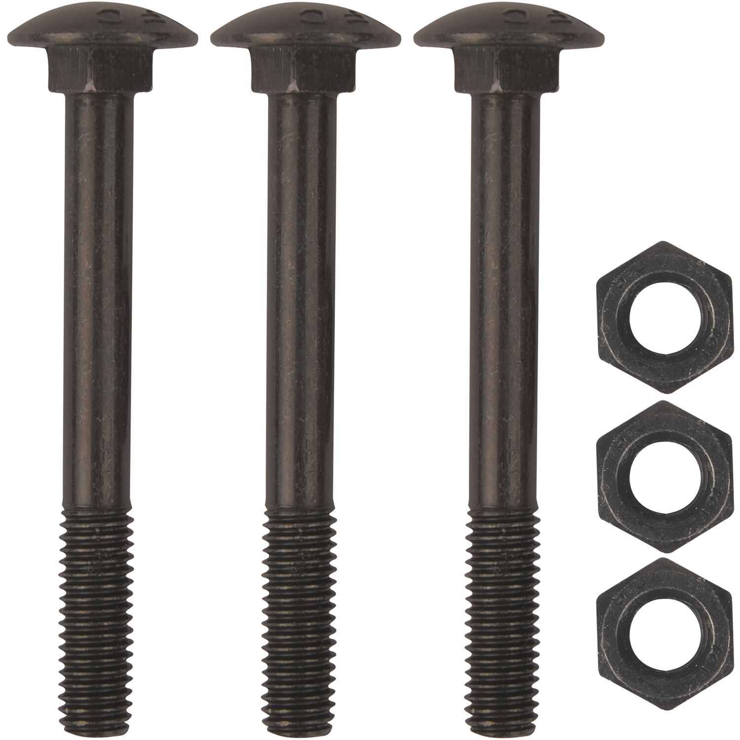Sonneck Schraubenset für Langband einseitig 400mm, Schwalbenschwanz, schwarz verzinkt