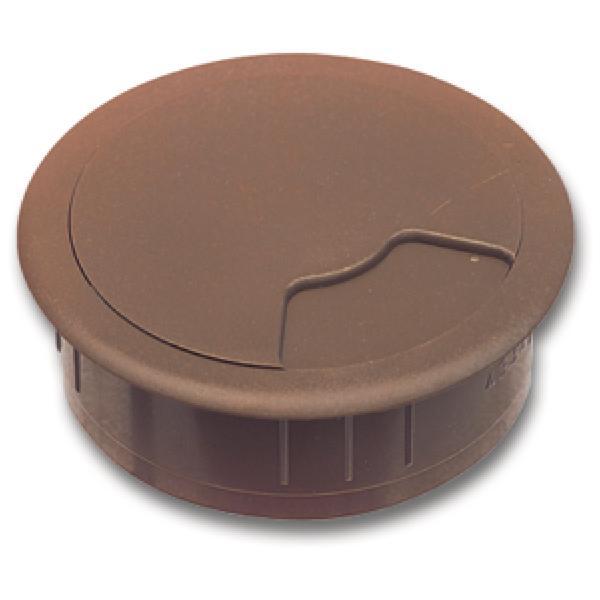 CONFURN Kabeldurchgang rund, Einbau ø 80 mm, Kunststoff braun