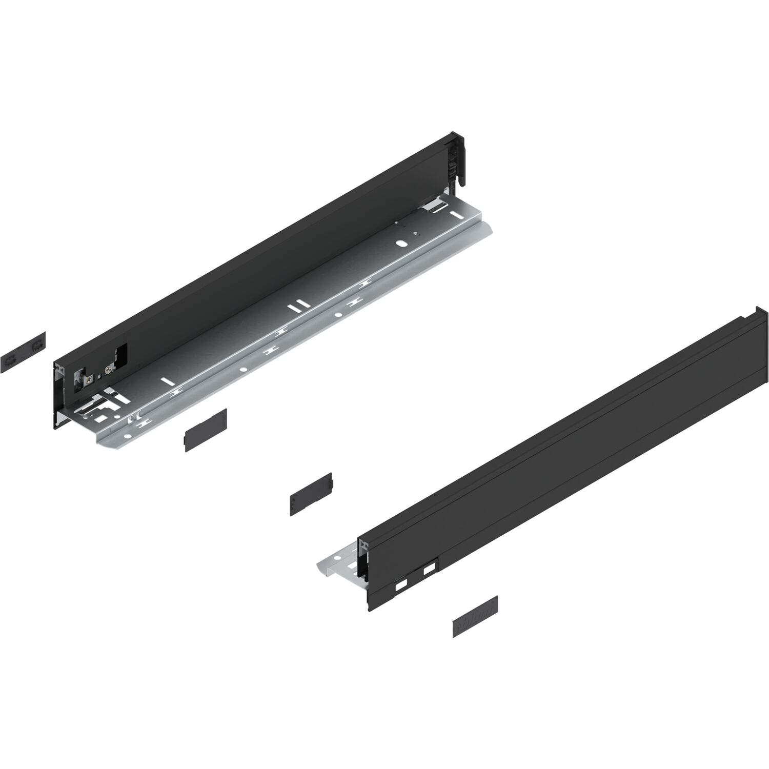 blum LEGRABOX pure Zarge Höhe N, NL 450, Carbonschwarz-matt
