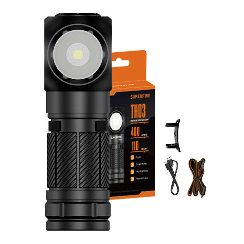 Superfire Taschenlampe TH03 460 Lumen USB-C