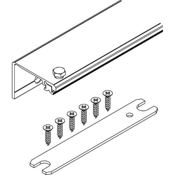 Hawa HAWA Connector Verbindungsprofil 55 mm, Länge 650 mm, Aluminium eloxiert