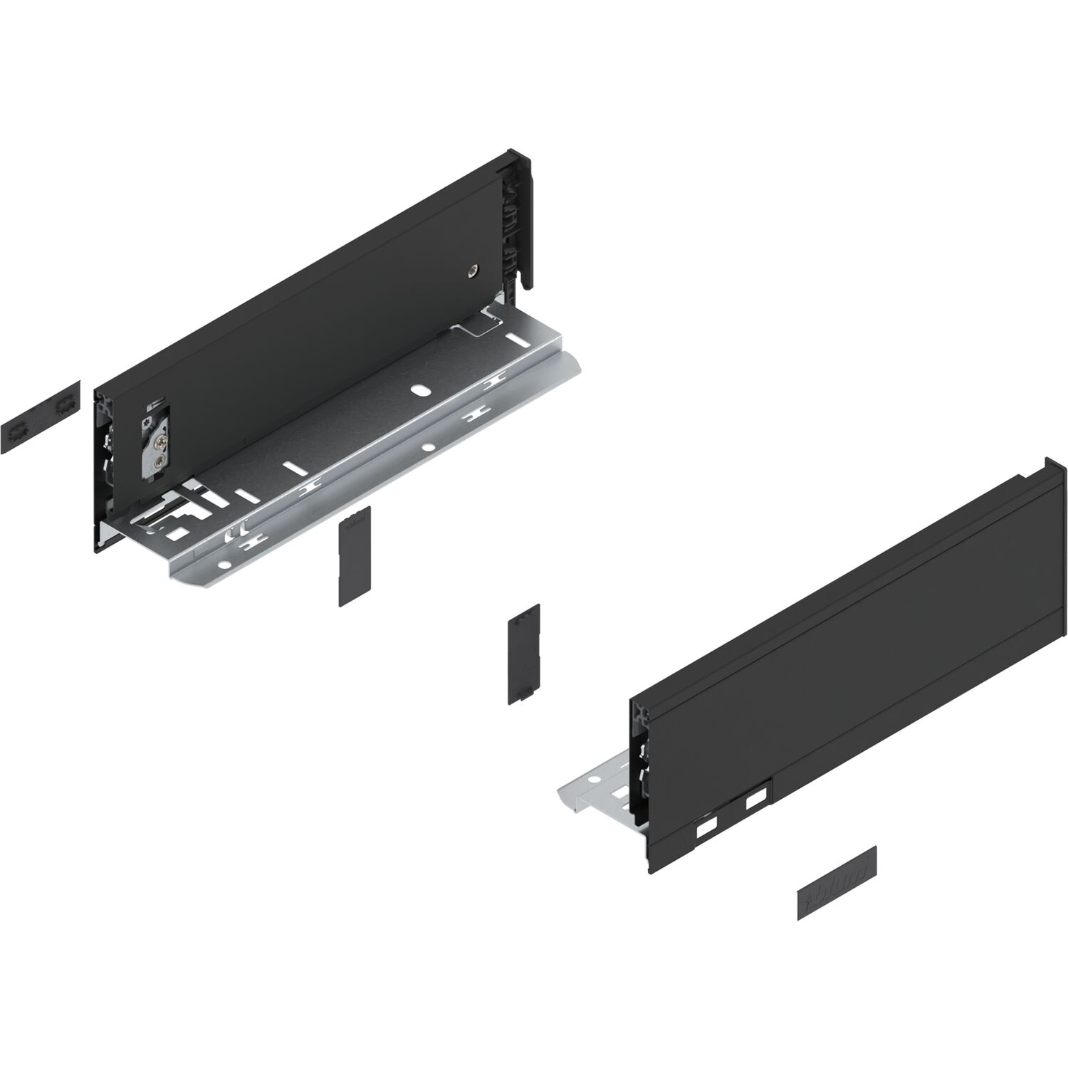 blum LEGRABOX pure Zarge Höhe M, NL 270, Carbonschwarz-matt