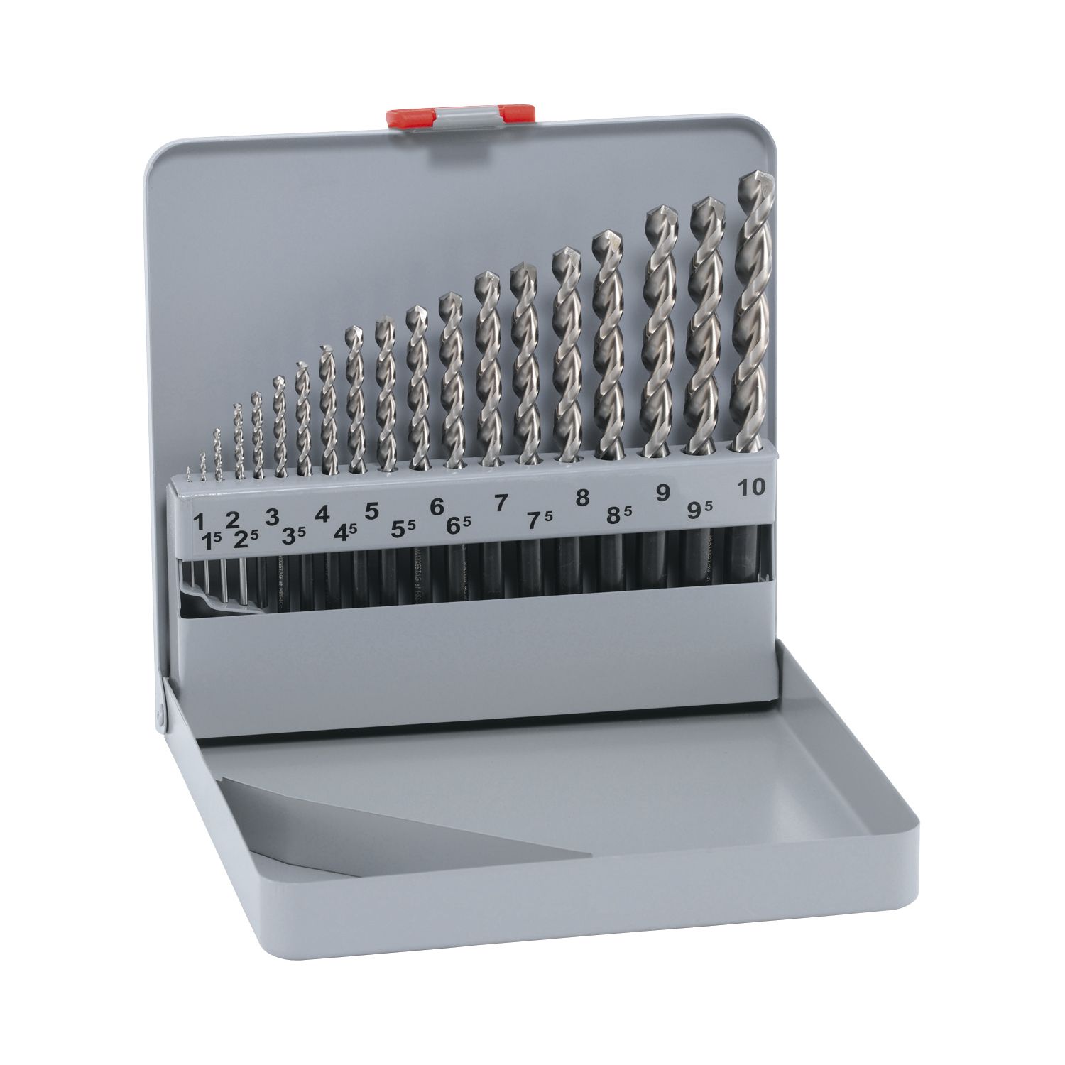Maykestag Spiralbohrer-Kassette DIN338Forte HSS Co5 1-10 mm 19-teilig