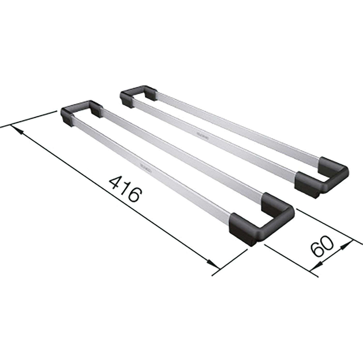 BLANCO Top-Schienen Edelstahl 235906