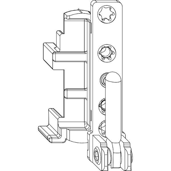 Maco #52704 MACO Ecklager DT130 12/18 mm 130 kg silber links (52704)