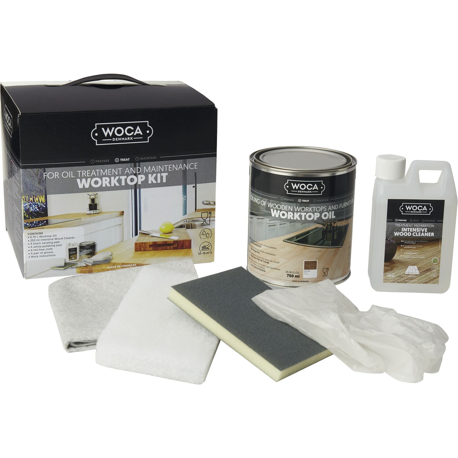 Woca Pflegebox für Tische und Massivholzplatten