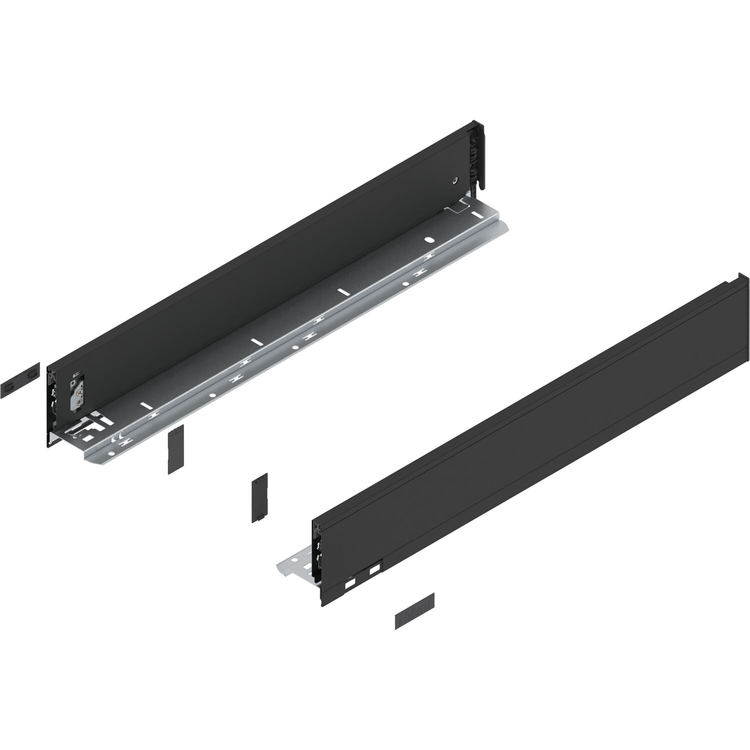 blum LEGRABOX pure Zarge Höhe M, NL 550, Carbonschwarz-matt