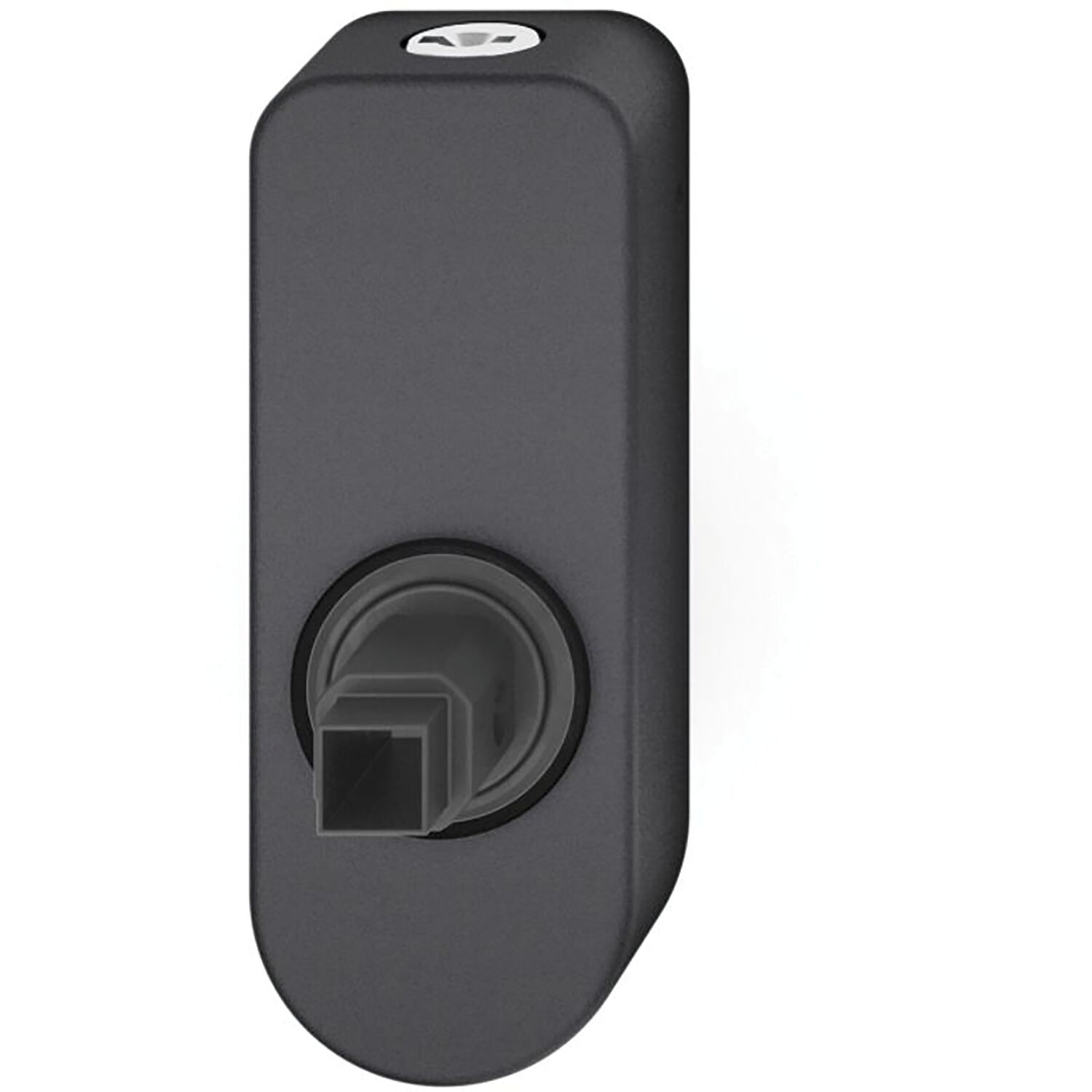 FSB FSB Fenstergriff Adapter-Rosette oval abschließbar, Aluminium schwarz matt