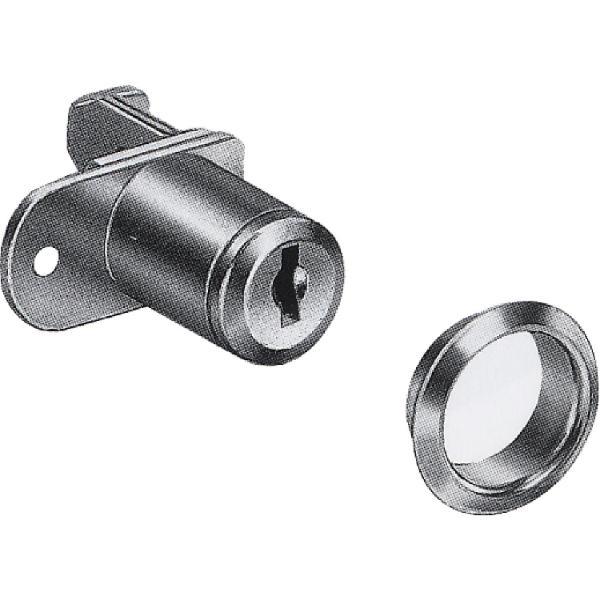 Hekna Zentralverschluss 120 Zylinder ø 16,5mm Zamak vernickelt