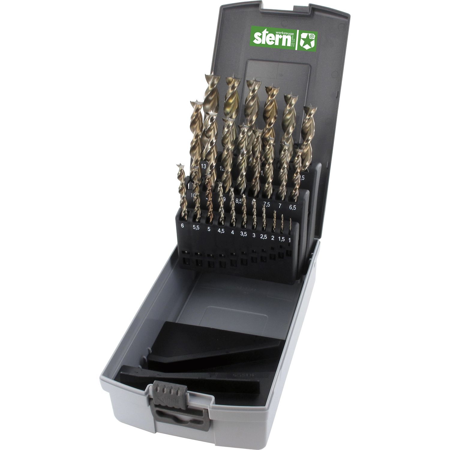 Stern Holzspiralbohrer-Kassette Nr, 307 HS Bohrer ø 1-13 mm 25-teilig