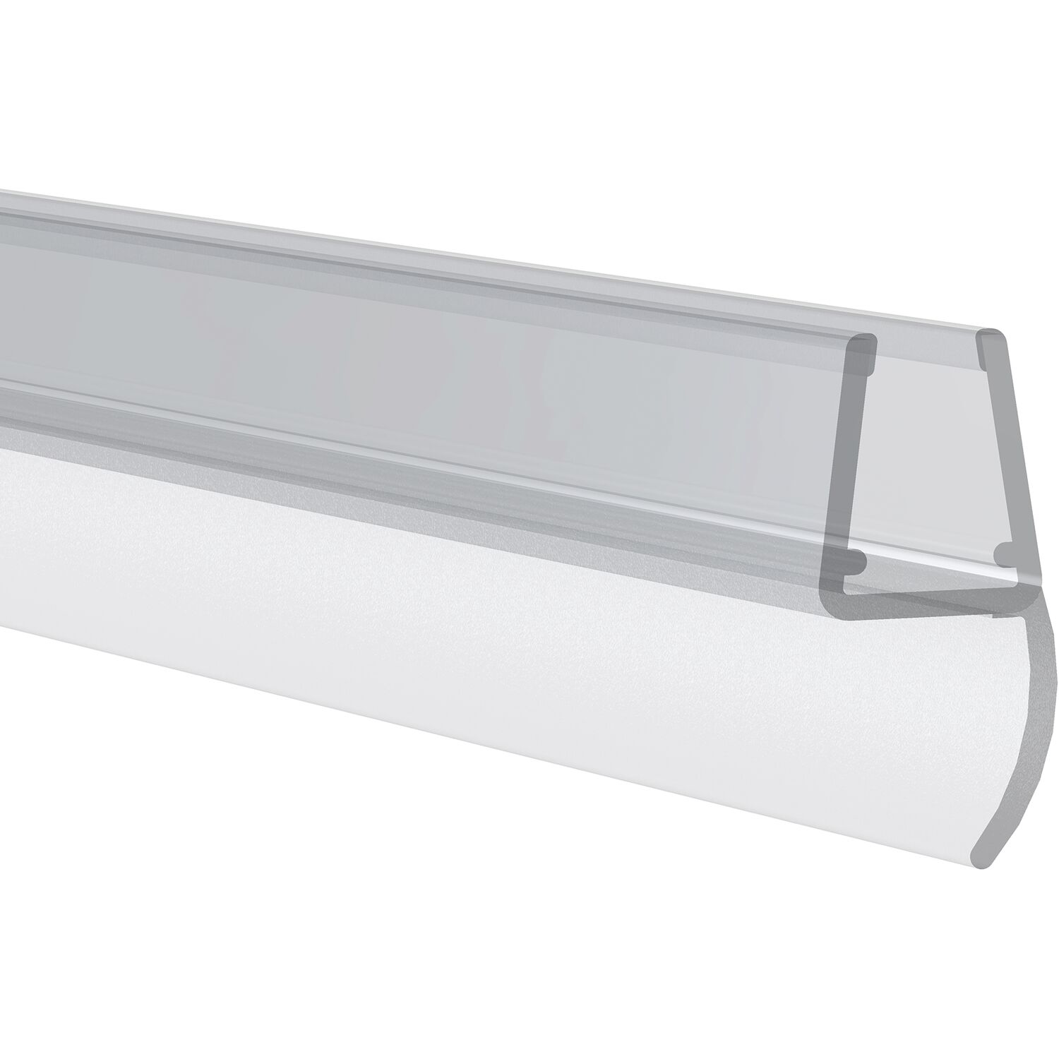 REHAU Mitteldichtprofil mit Lippe für 6 - 8mm 2010mm Kunststoff transparent