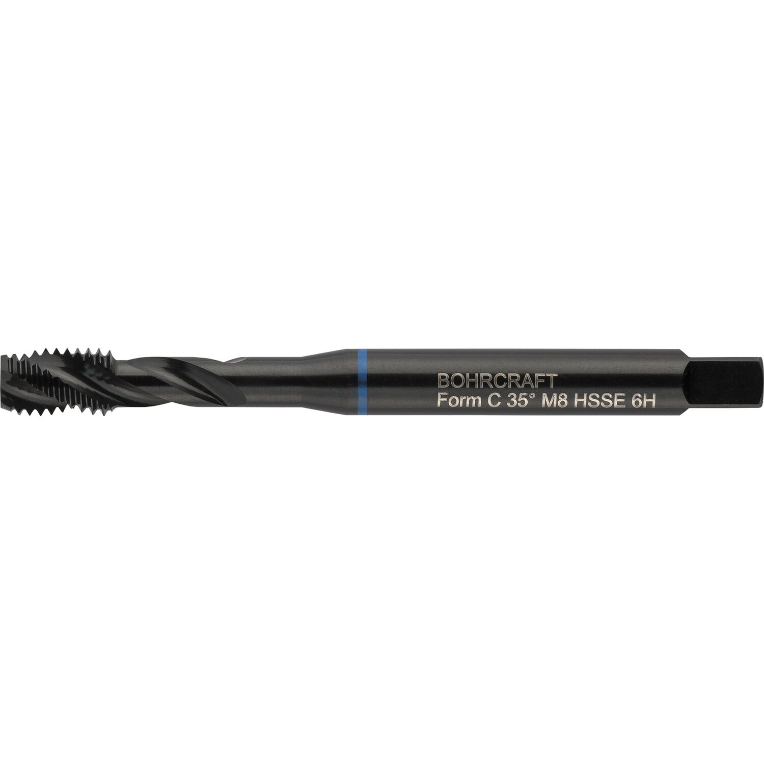 Bohrcraft Maschinengewindebohrer 40º RSP DIN371 M4 verstärkter Schaft Blauring