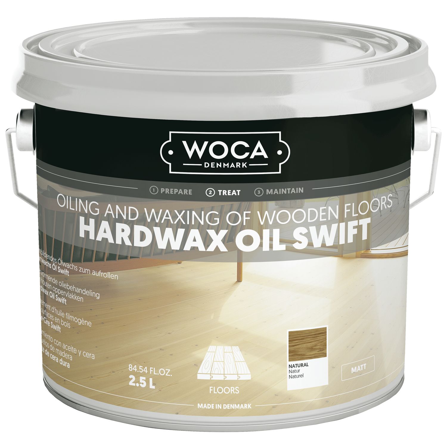 Woca Hartwachs Swift, matt, natur 2,5 Liter