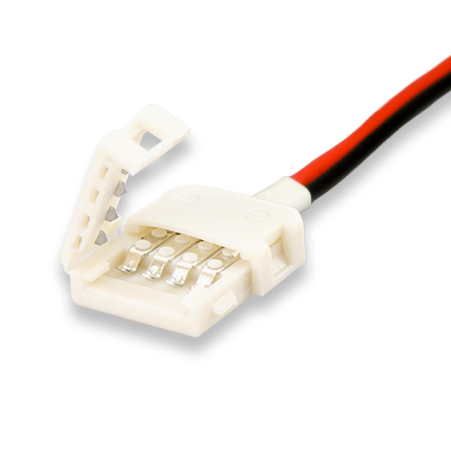 ISOLED Clip-Kabelanschluss (max. 5A) C1-210 für 2-pol. IP20 Flexstripes mit Breite 10mm Pitch >12mm