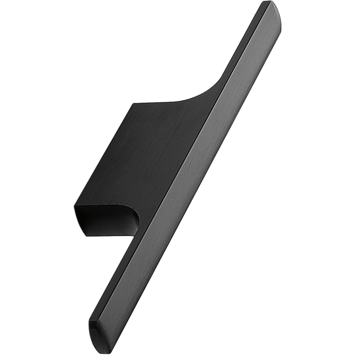furnipart Möbelgriff Tau Breite 126 mm, Aluminium schwarz matt gebürstet