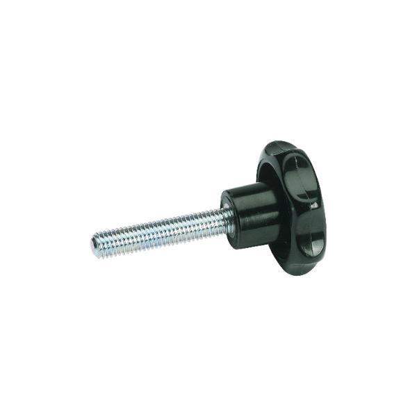 Otto Ganter GmbH & Co. KG Sterngriff aus Kunststoff Außen ø 40mm mit Gewindestift M 8x30mm