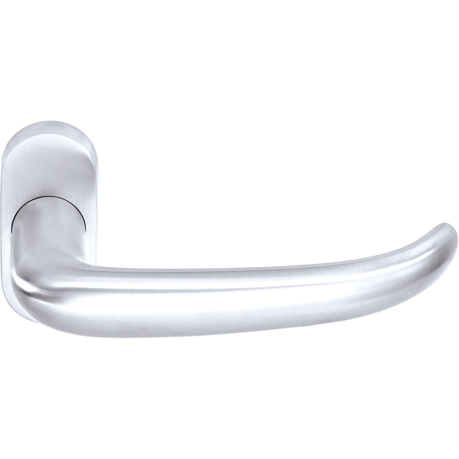 Ogro Drückerlochteil PREMIUM 8999/6621 - mit Rosette, Alu silber eloxiert