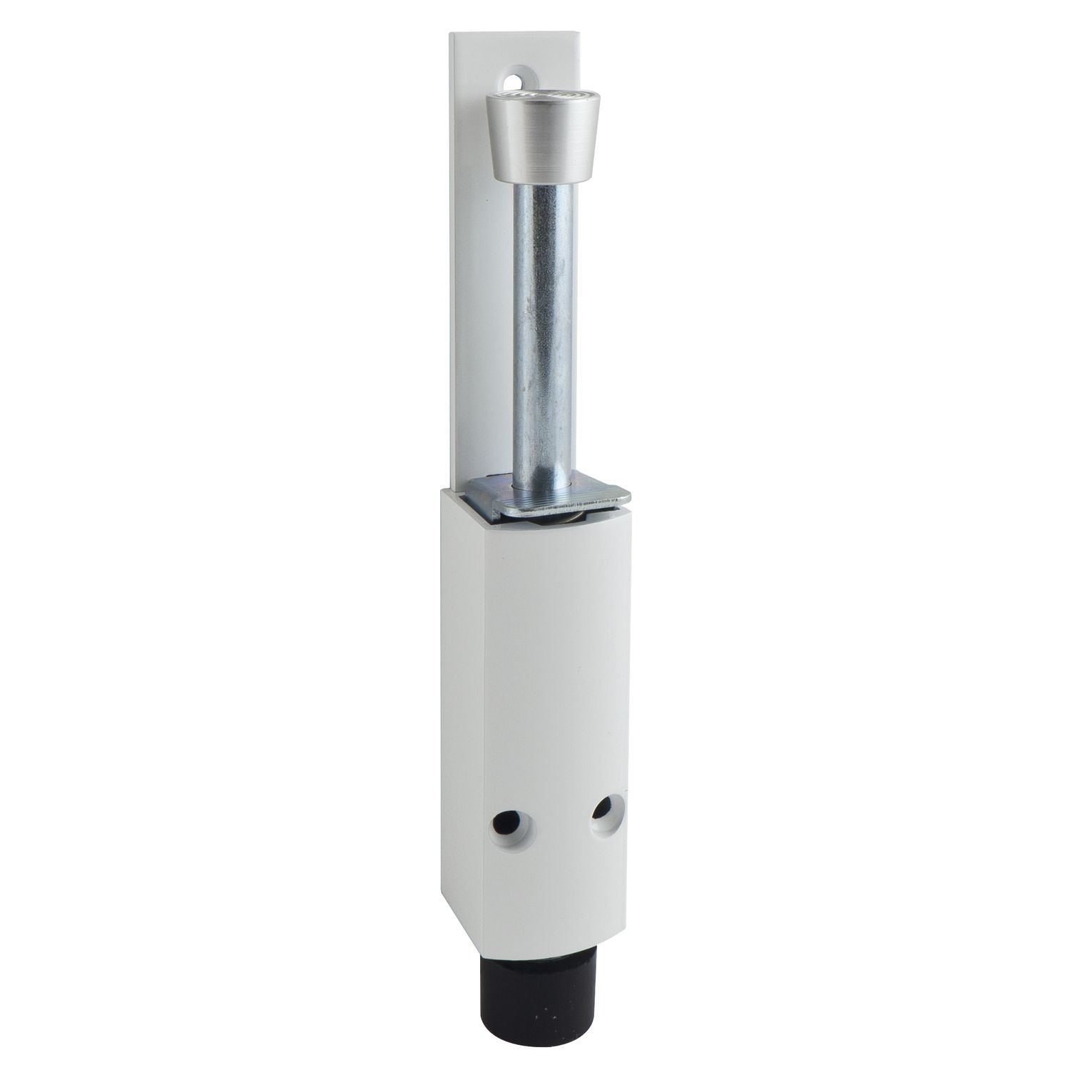 KWS Türfeststeller 1222 Hub 60 mm, 35 x 225 mm, Aluminium weiß RAL 9016