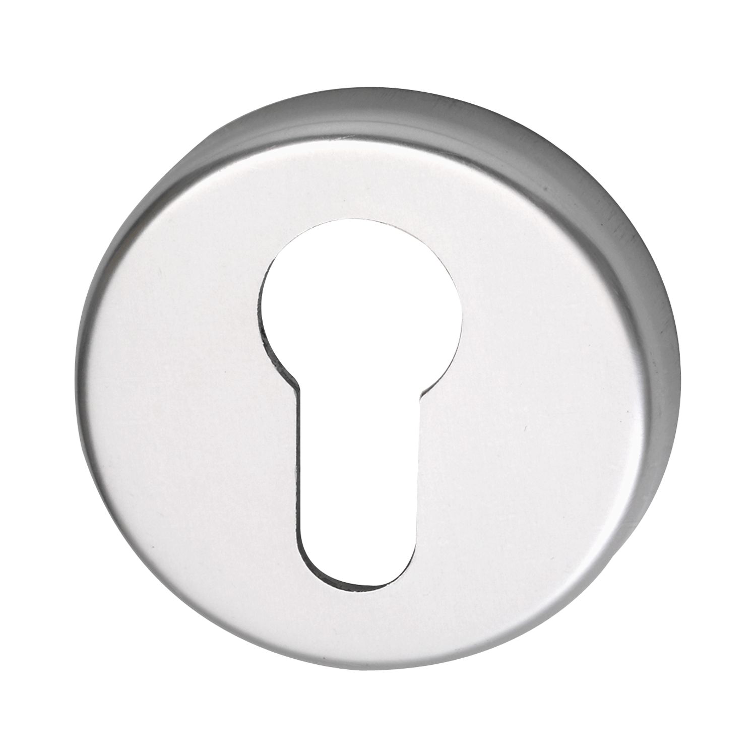 Grundmann FH-Zylinderrosette PZ, GEOS m. Anschraubträger "T", ø 50, H: 8, silber eloxiert