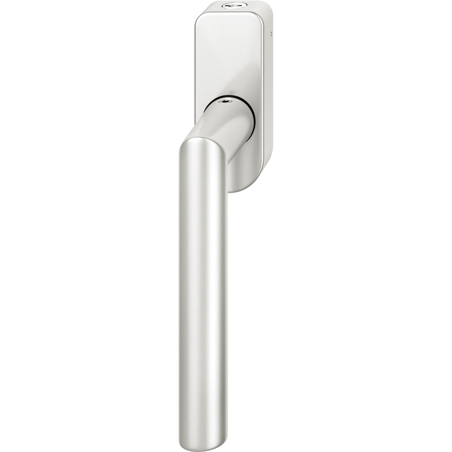 FSB FSB Fenstergriff 34 1076 abschließbar ovale Rosette, Aluminium silber eloxiert
