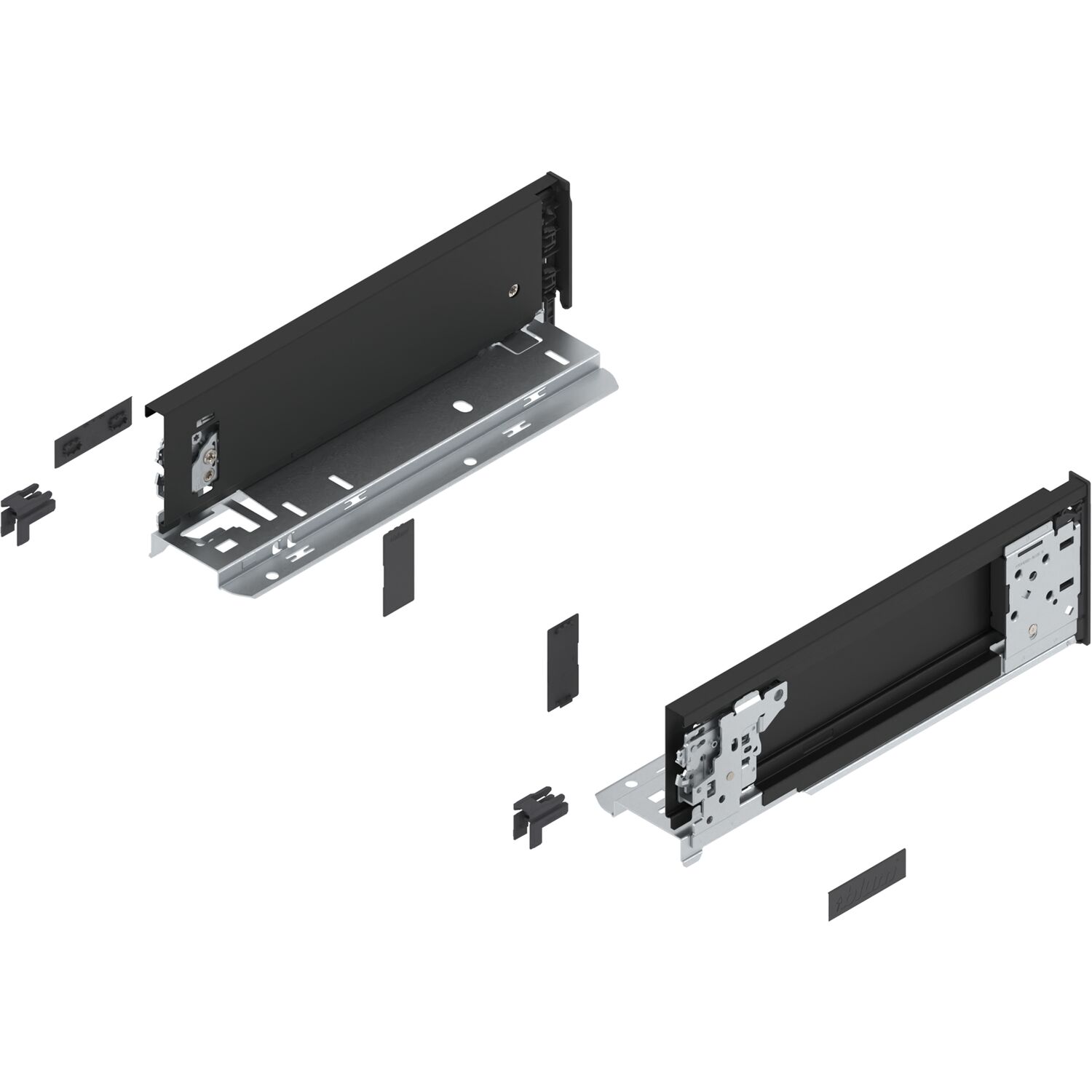blum LEGRABOX special edition Innenzarge Höhe M, NL 270 mm, Carbonschwarz