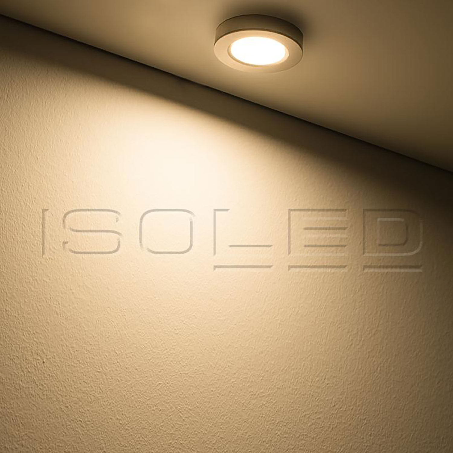 ISOLED LED Slim Ein- und Unterbauleuchte MiniAMP silber 3W 12V DC IP52 warmweiß dimmbar