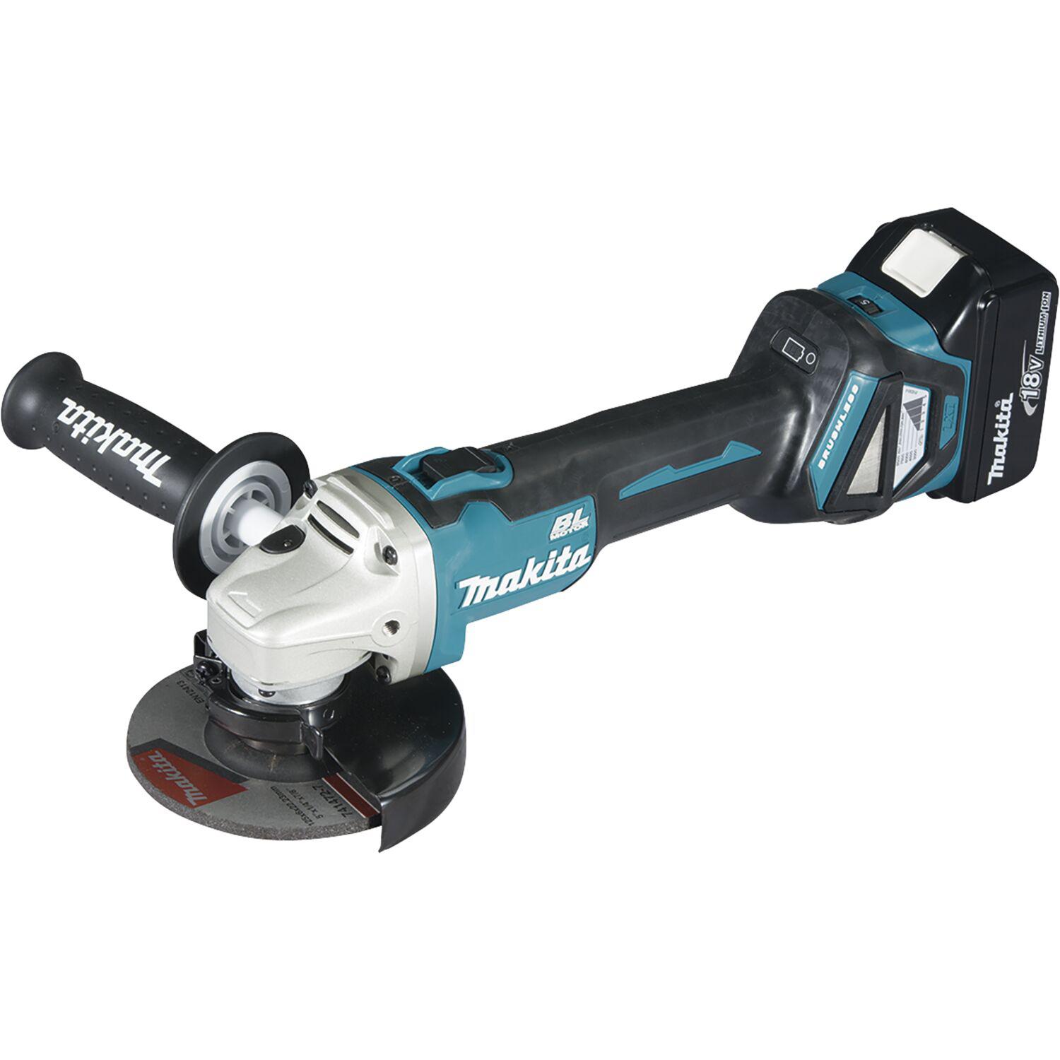 Makita Akku-Winkelschleifer DGA511RTJ 18 Volt / 5,0 Ah (IEC) Li-Ion