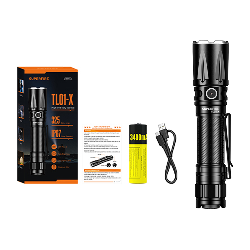 Superfire UV-Taschenlampe TL01-X USB-C