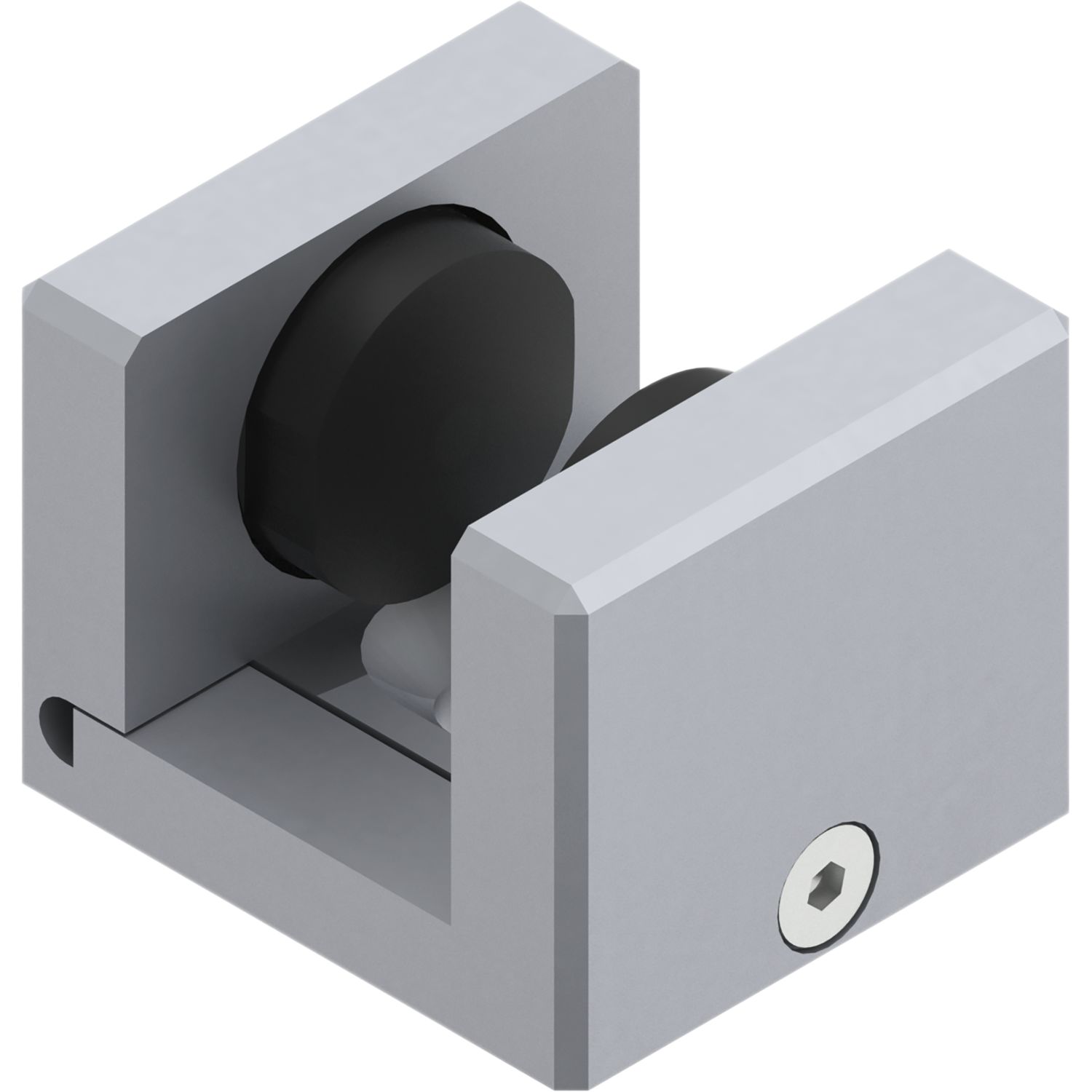 HELM GT-S 150 Bodenführung deckenbündige Montage Glas 8-12,76 mm Edelstahl