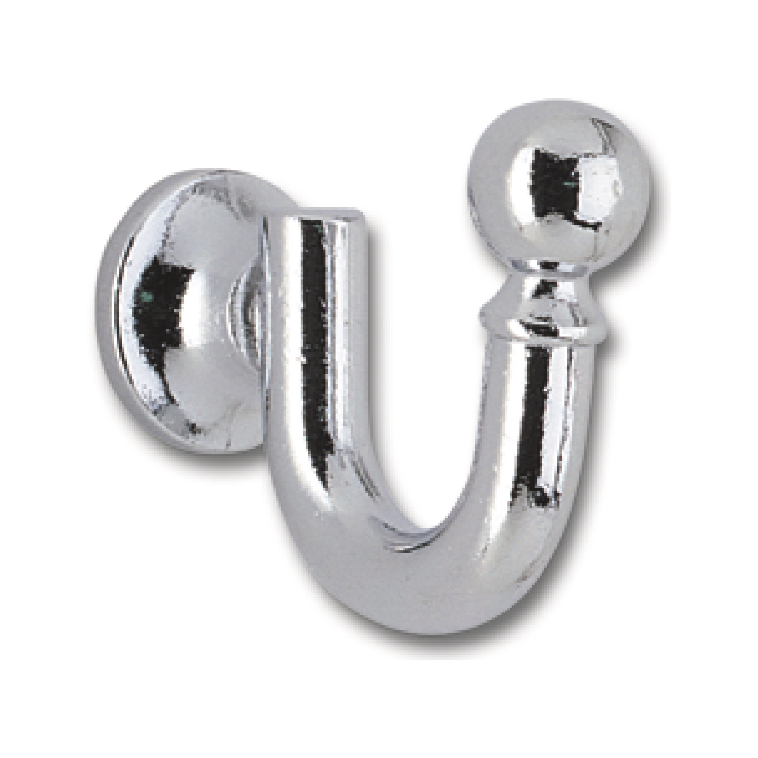 SIRO Einfachhaken / Zierhaken Sia Breite 16 mm, Höhe 30 mm, ZN verchromt poliert ()