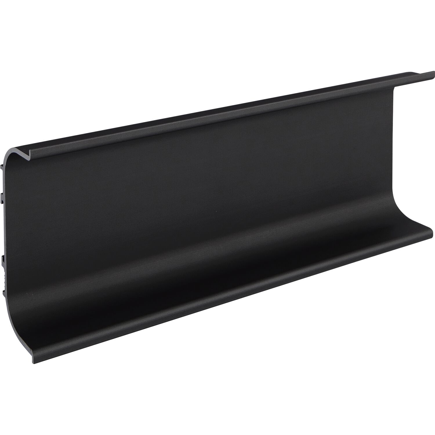 Griffmulde Aktor C-Profil horizontal, Länge 5000 mm, Aluminium schwarz matt
