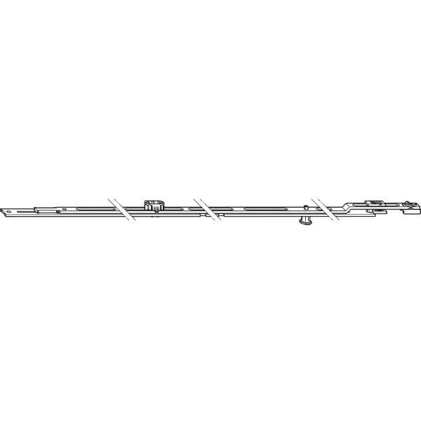 Winkhaus WINKHAUS Mittenverriegelung MK.750-1, L=750 mm, 1 Zapfen, verlängerbar, silber