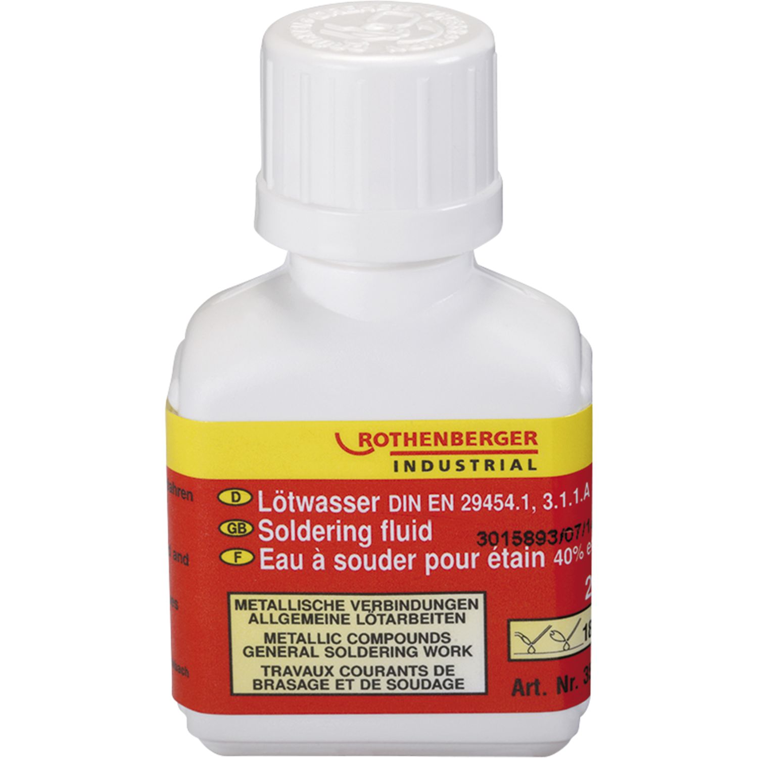 Rothenberger Lötwasser-Konzentrat Inhalt 24 ml verdünnbar 1: 5 mit Wasser
