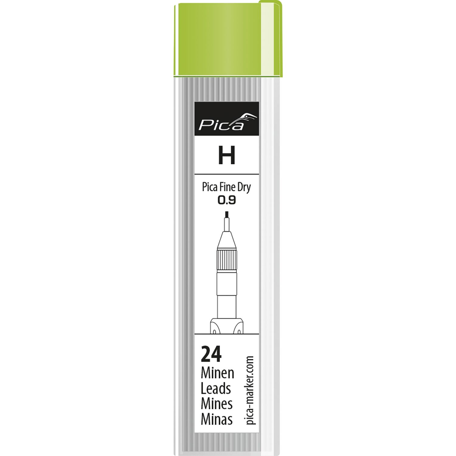 Pica Ersatzminen-Set H graphit Tieflochmarker Pica Fine-Dry