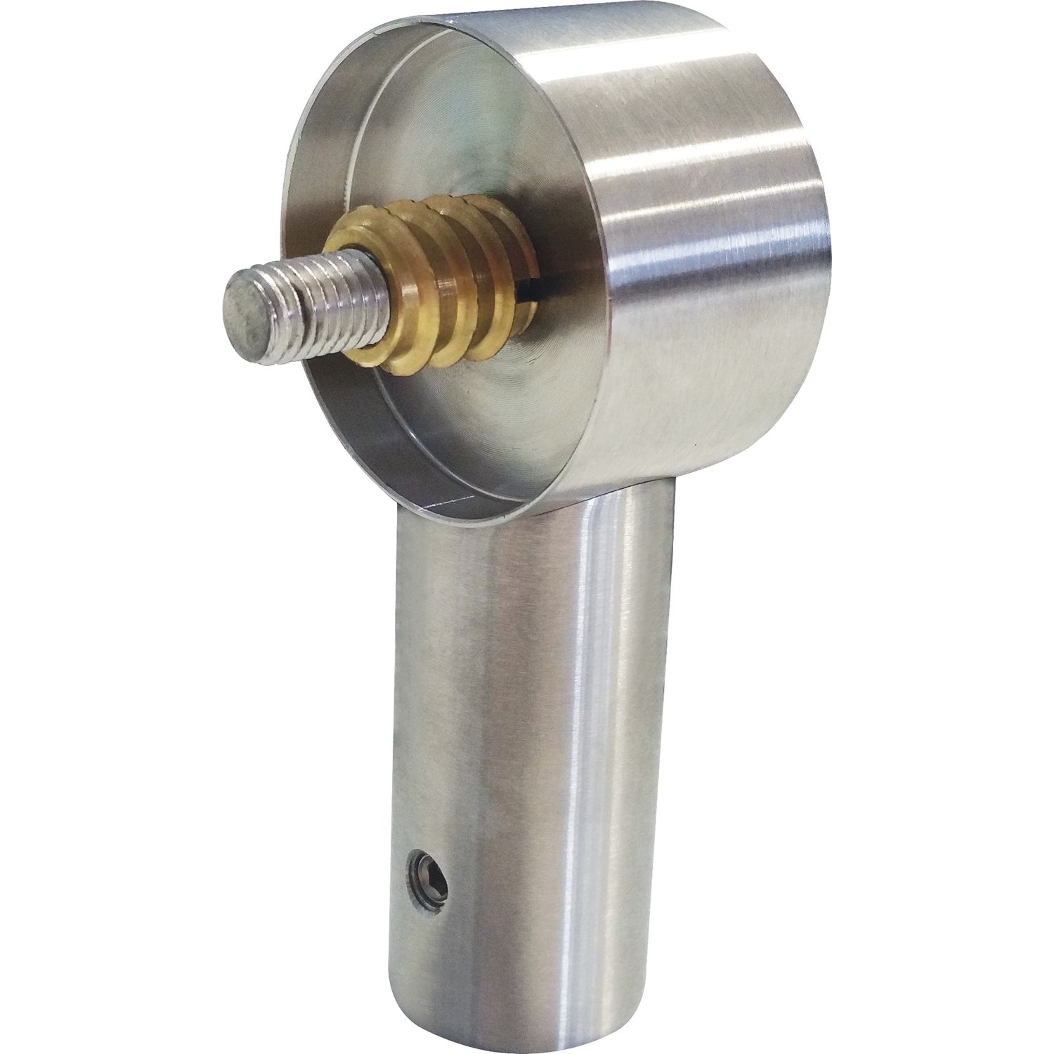 KWS KWS Endstütze RS - gerade Rundrohr, für Holzrohr, 40mm, Edelstahl