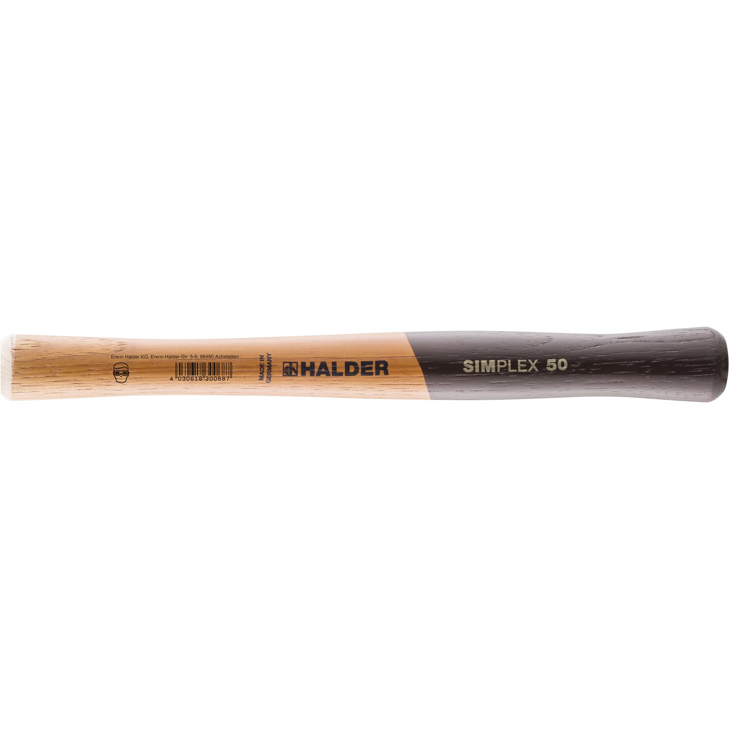 Halder Hickory Schonhammerstiel für Kopf ø 40 mm Stiellänge 275 mm