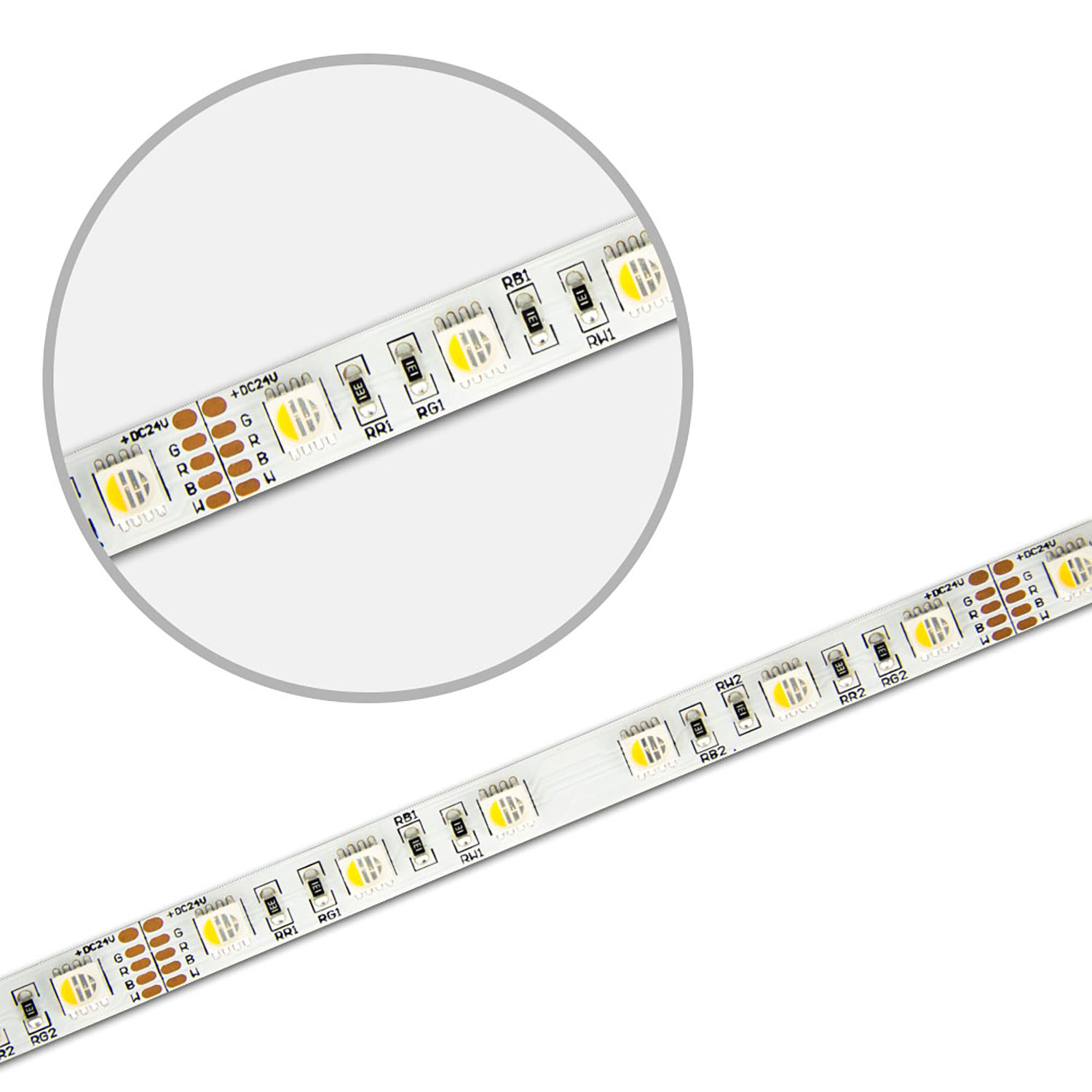 ISOLED LED SIL RGB+WW Flexband 24V DC 19W IP20 4in1 Chip 5m Rolle 60 LED/m