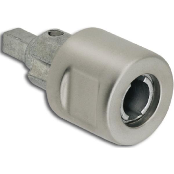 Hekna MINI METALL SYSTEM 24 Zylinder Drehknopf rechts Zamak vernickelt matt