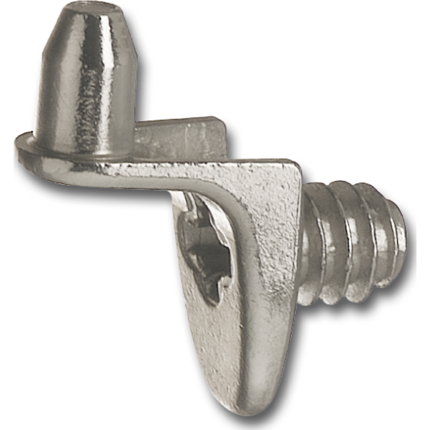 Bodenträger Drill zum Anschrauben, Bohr ø 5 mm, Zink vernickelt, VPE 100 ST