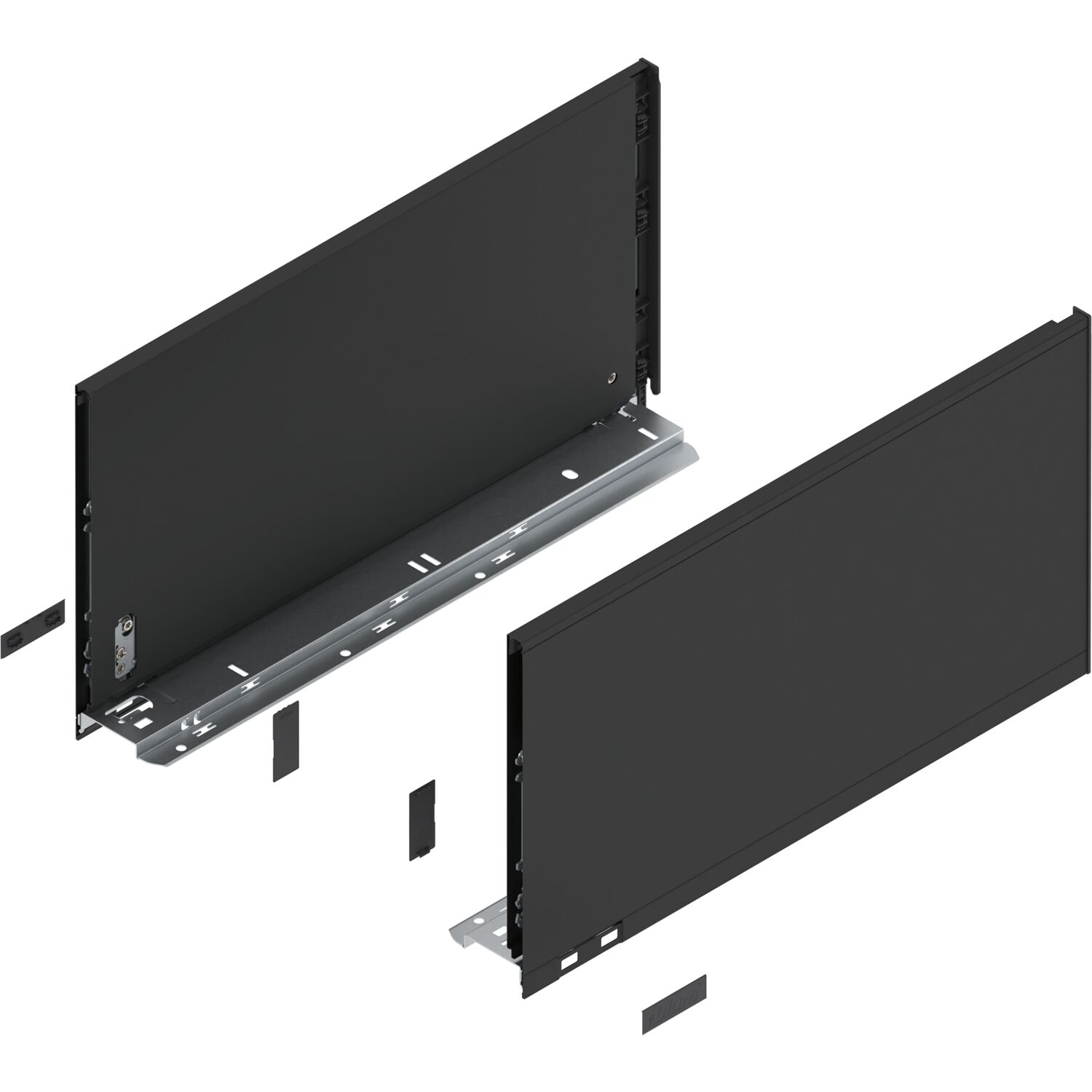 blum LEGRABOX pure Zarge Höhe F, NL 450, Carbonschwarz-matt