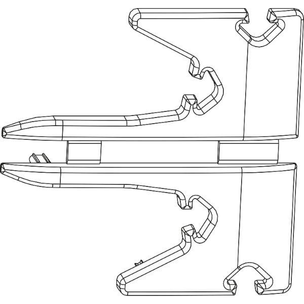 Maco #367284 HS Abdeckkappen-Set für Dichtungsschiene PVC links/rechts silber (367284)