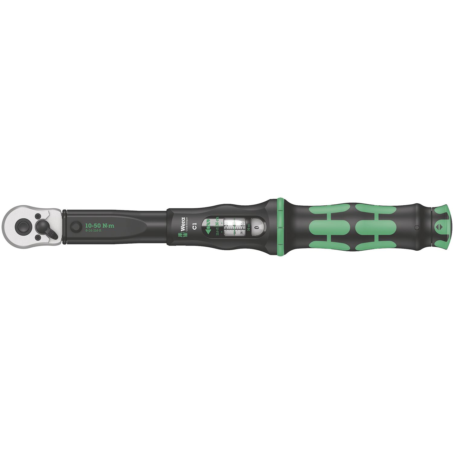 Wera Drehmomentschlüssel Click-Torque C1 1/2"vierkant Messbereich 10-50 Nm
