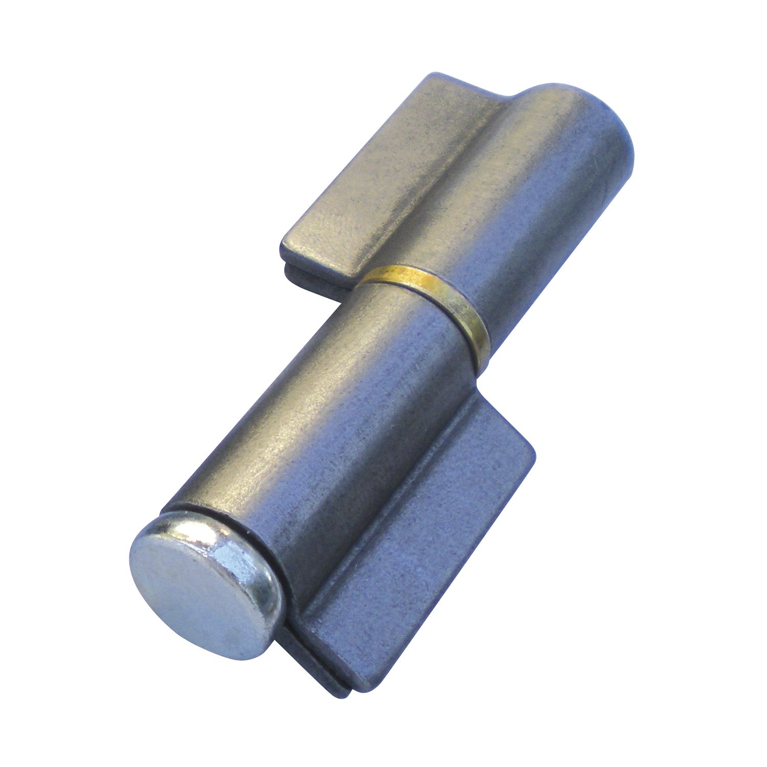 IBFM Anschweißband 2-teilig I-Lappen Stahl blank Stift 16 mm mit Messingring