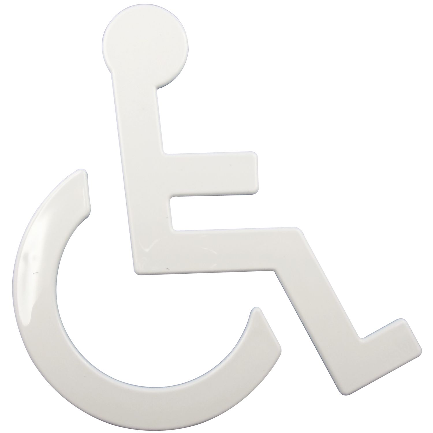 HEWI #801.91.030 99 Symbol Rollstuhl selbstklebend, 135 x 150 mm, Nylon reinweiß