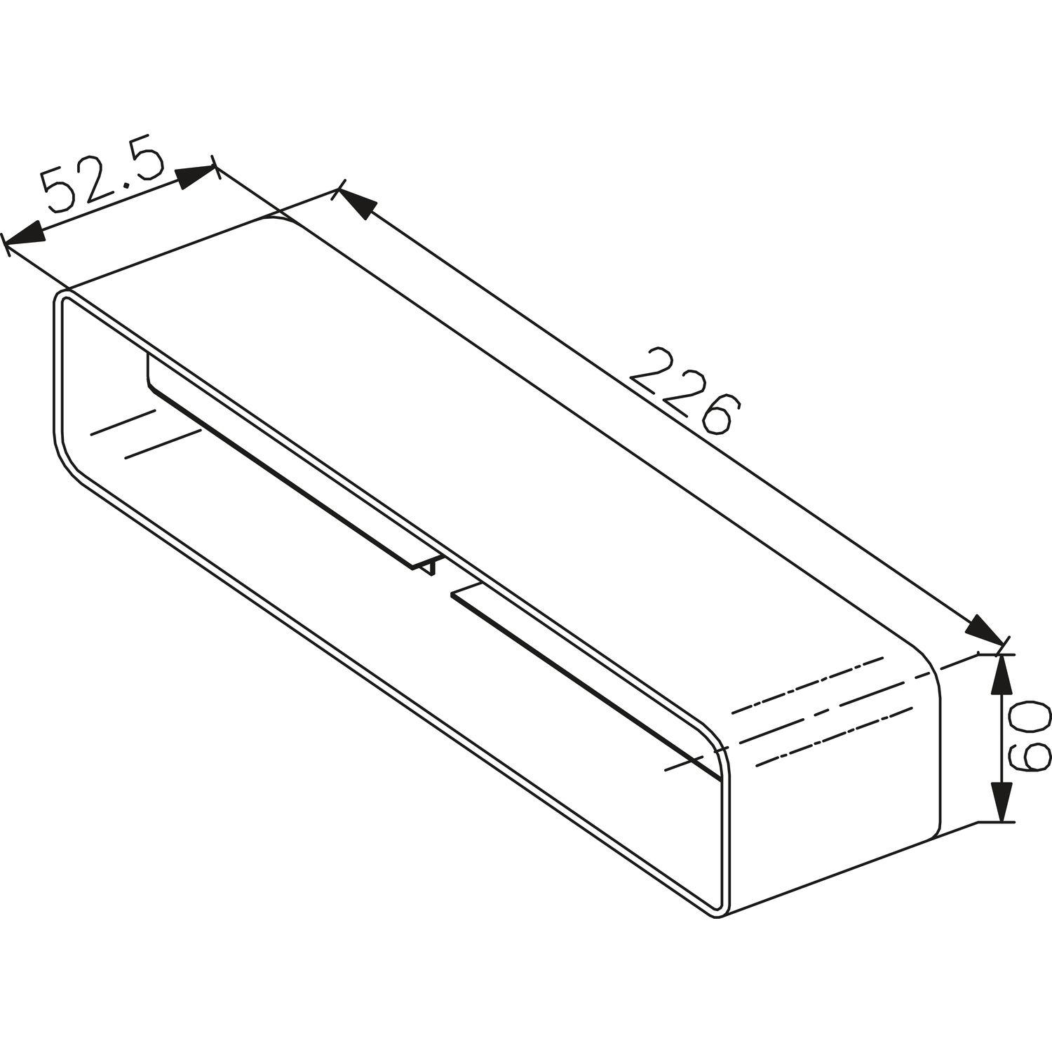 Faber Flachkanal Verbinder 226 x 60 mm