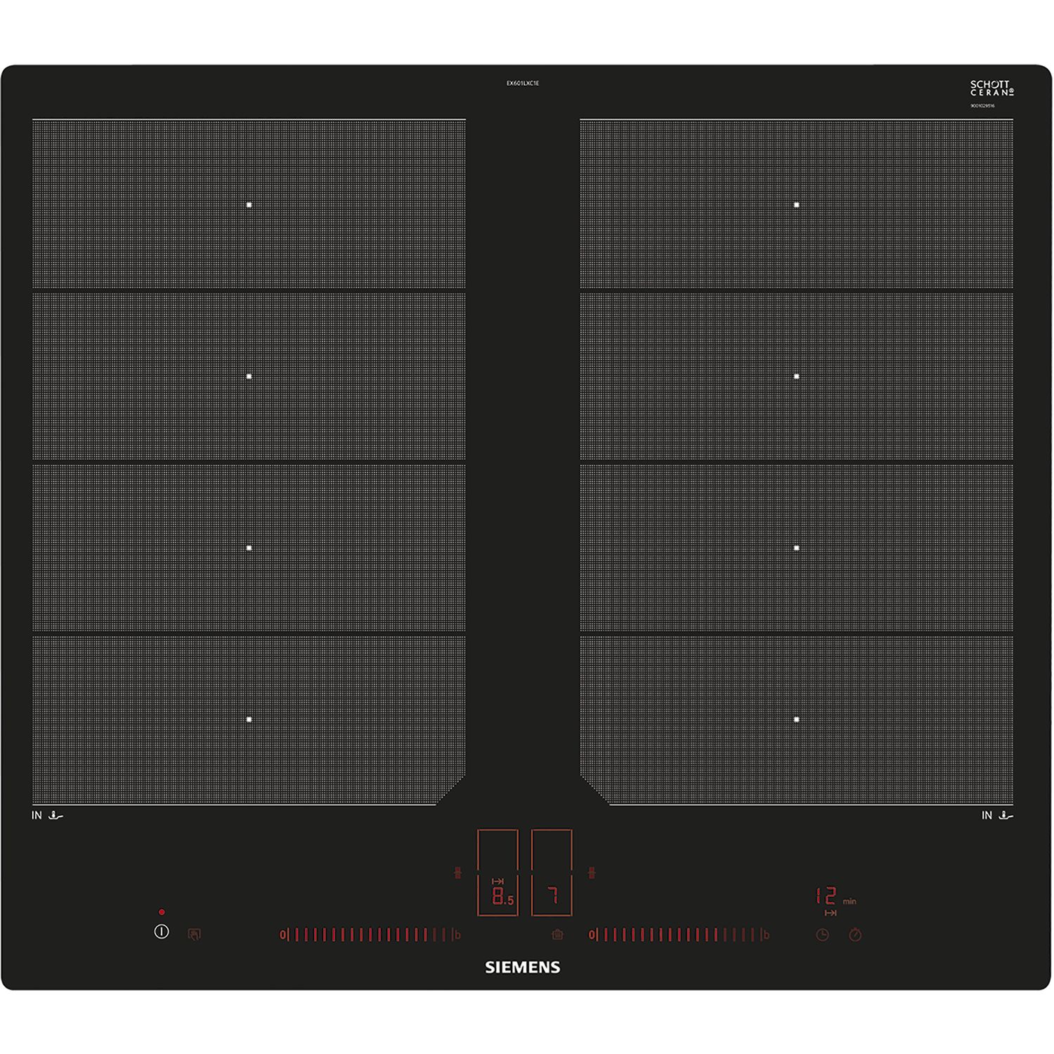 Siemens Kochfeld EX601LXC1E Glaskeramik Induktion autark - 5 Jahre Garantie
