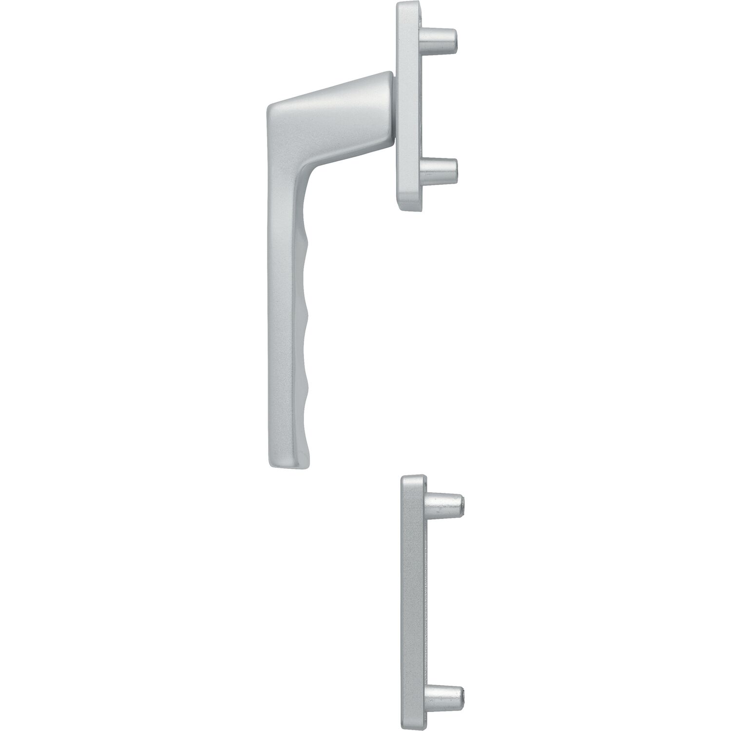 Hoppe HOPPE Fenstergriff-Halbgarnitur TOULON außen hoch, Aluminium silber eloxiert