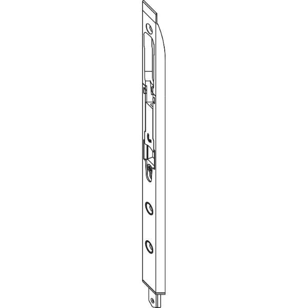 Maco #58029 Innentürkantriegel 255 mm, Radius 90, Stahl silberfärbig (58029)