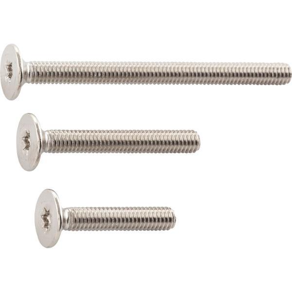 Griffschraube M 4x25mm Flach-Senkkopf mit TX 20 Stahl vernickelt